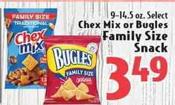Eurofresh Market 9-14.5 oz. Select Chex Mix or Bugles Family Size Snack offer