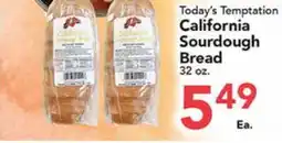 Eurofresh Market Today's Temptation California Sourdough Bread offer