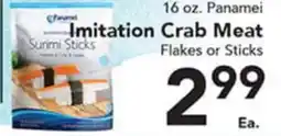 Eurofresh Market Panamei Imitation Crab Meat Flakes or Sticks offer