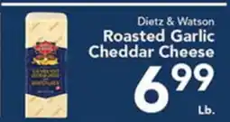 Eurofresh Market Dietz & Watson Roasted Garlic Cheddar Cheese offer