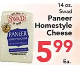 Eurofresh Market Swad Paneer Homestyle Cheese offer