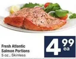 Albertsons Fresh Atlantic Salmon Portions offer