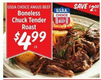 Rouses Boneless Chuck Tender Roast offer