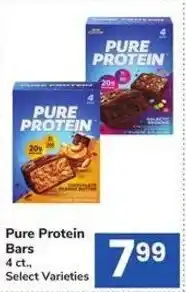 Albertsons Pure Protein Bars offer