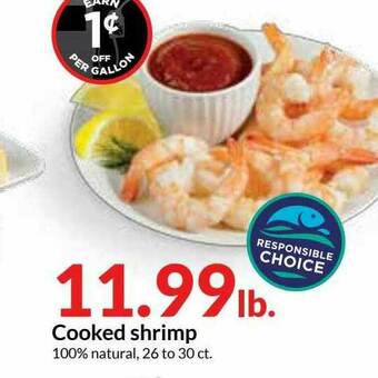 Hy-Vee Cooked Shrimp offer