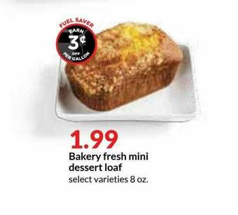 Hy-Vee Bakery Fresh Mini Dessert Loaf offer