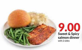 Hy-Vee Sweet & Spicy Salmon Dinner offer