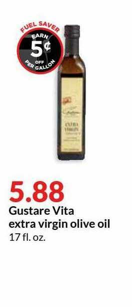 Hy-Vee Gustare Vita Extra Virgin Olive Oil offer