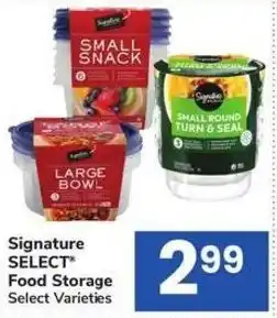 Albertsons Signature SELECT Food Storage offer