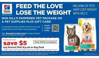Pet Supplies Plus Science Diet Dry Cat Or Dog Food offer
