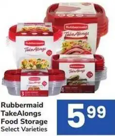 Albertsons Rubbermaid TakeAlongs Food Storage offer