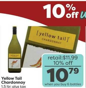 Weis Markets Yellow Tail Chardonnay offer