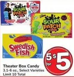 Albertsons Theater Box Candy offer