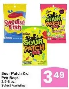 Albertsons Sour Patch Kid Peg Bags offer
