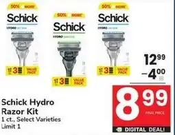 Albertsons Schick Hydro Razor Kit offer