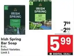 Albertsons Irish Spring Bar Soap offer