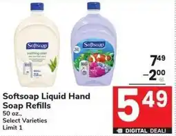 Albertsons Softsoap Liquid Hand Soap Refills offer