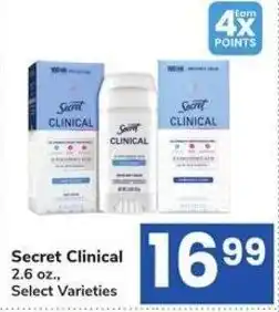 Albertsons Secret Clinical offer