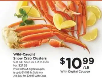 Kroger Wild-Caught Snow Crab Clusters offer