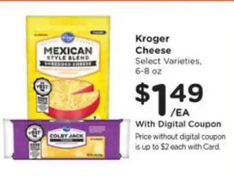 Kroger Kroger Cheese offer
