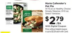 Kroger Marie Callender's Pot Pie offer
