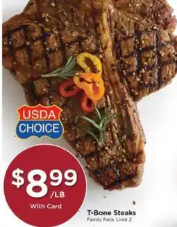 Kroger T-Bone Steaks offer