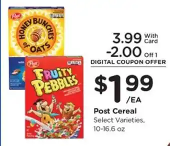 Kroger Post Cereal offer