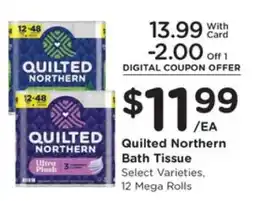 Kroger Quilted Northern Bath Tissue offer