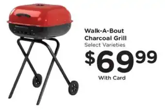 Kroger Walk-A-Bout Charcoal Grill offer