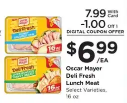 Kroger Oscar Mayer Deli Fresh Lunch Meat offer