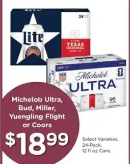 Kroger Michelob Ultra, Bud, Miller, Yuengling Flight or Coors offer