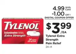 Kroger Tylenol Extra Strength Pain Relief offer