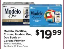 Kroger Modelo, Pacifico, Corona, Modelo Oro, Dos Equis or Corona Premier offer