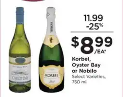 Kroger Korbel, Oyster Bay or Nobilo offer