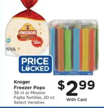 Kroger Kroger Freezer Pops offer