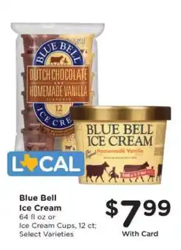 Kroger Blue Bell Ice Cream offer