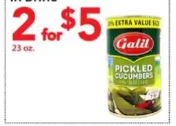 Three Guys from Brooklyn Galil PICKLED CUCUMBERS IN BRINE offer