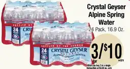 Big Saver Foods Crystal Geyser Alpine Spring Water offer