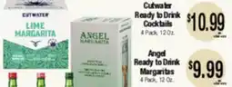 Big Saver Foods Cutwater Lime Margarita, Angel Ready To Drink Cocktails offer