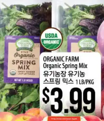 Hmart ORGANIC FARM Organic Spring Mix offer