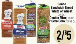 Big Saver Foods Bimbo Sandwich Bread White or Wheat offer