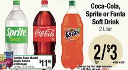 Big Saver Foods Coca-Cola, Sprite or Fanta Soft Drink offer