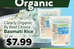 Living Fresh Market Clearly Organic By Best Choice Basmati Rice offer