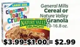 Living Fresh Market General Mills Cereal or Nature Valley Granola offer