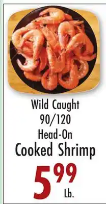 Garden Fresh Market Wild Caught 90/120 Head-On Cooked Shrimp offer