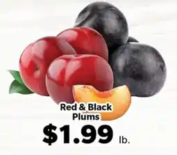 Living Fresh Market Red & Black Plums offer