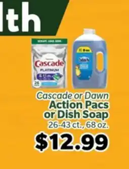 Living Fresh Market Cascade or Dawn Action Pacs or Dish Soap offer
