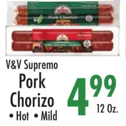 Garden Fresh Market V&V Supremo Pork Chorizo offer