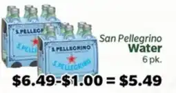 Living Fresh Market San Pellegrino Water offer