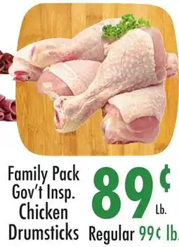 Garden Fresh Market Family Pack Gov't Insp. Chicken Drumsticks offer